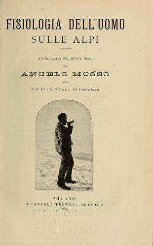Cover for Fisiologia dell'uomo sulle Alpi