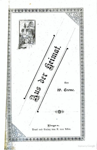 Cover for Aus der Heimat: Sagen und sagenhafte Erzählungen des Kreises Bersenbrück
