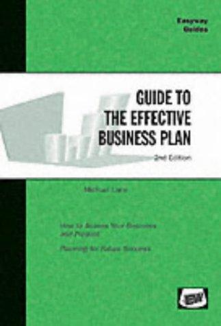Cover for Guide to the Effective Business Plan