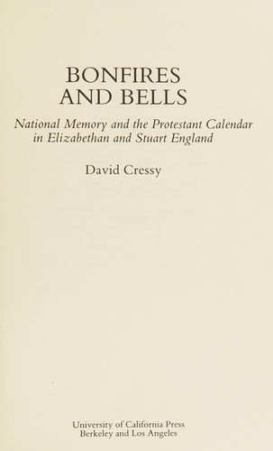 Cover for Bonfires and bells