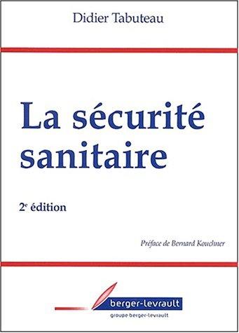 Cover for Sécurité sanitaire