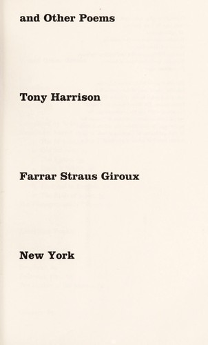 Cover for V. and other poems