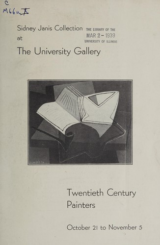 Cover for Sidney Janis collection at the University Gallery