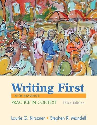 Cover for Writing First with Readings