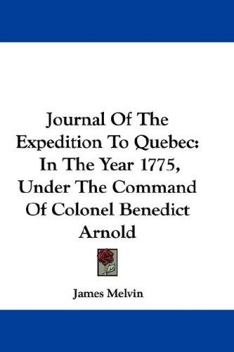 Cover for Journal Of The Expedition To Quebec