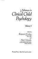 Cover for Advances in Clinical Child Psychology (Volume 9) (Advances in Clinical Child Psychology)