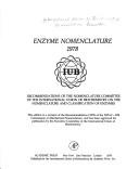Cover for Enzyme Nomenclature