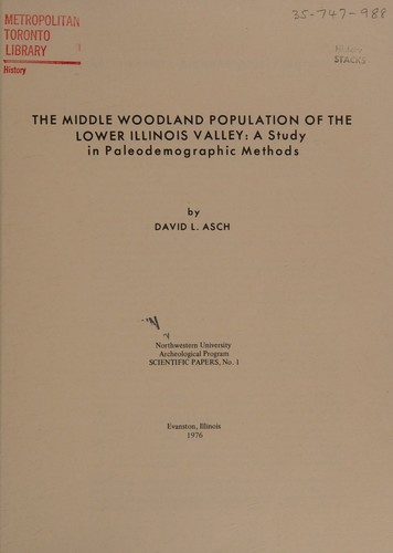 Cover for The Middle Woodland Population of the Lower Illinois Valley