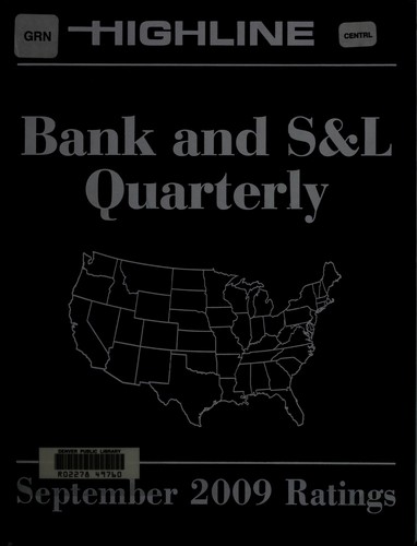 Cover for Bank and S&L Quarterly, March 2006 Highline Data
