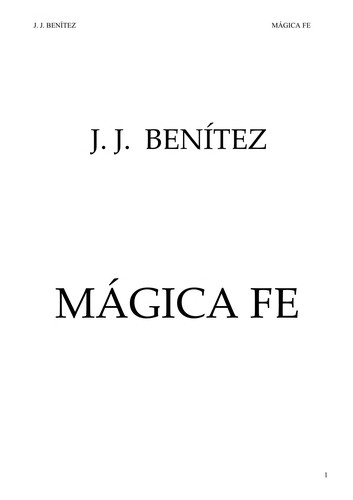 Cover for Mágica fé