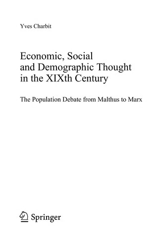 Cover for Economic, social and demographic thought in the XIXth century