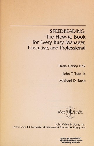 Cover for Speedreading