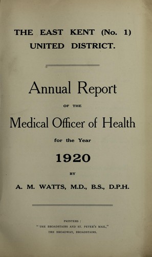 Cover for [Report 1920]