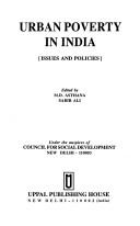 Cover for Urban poverty in India