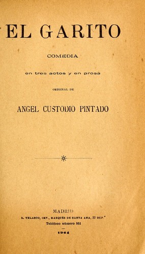 Cover for El garito