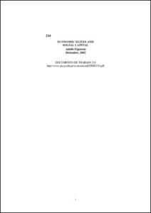 Cover for Economic elites and social capital