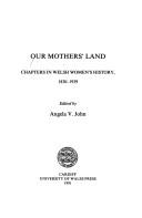 Cover for Our mother's land