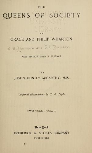 Cover for The queens of society.