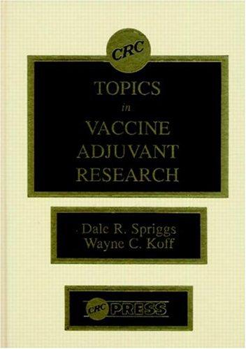 Cover for Topics in vaccine adjuvant research