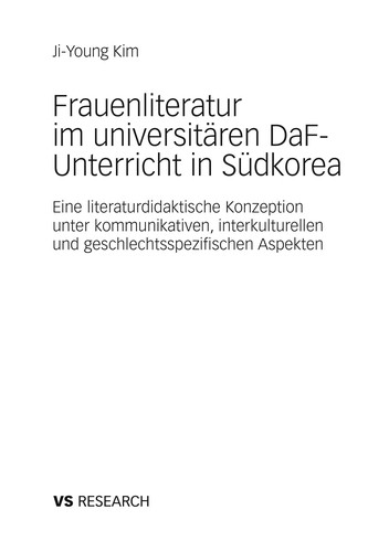 Cover for Frauenliteratur im universitären DaF-Unterricht in Südkorea