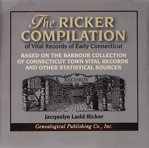 Cover for The Ricker Compilation of Vital Records of Early Connecticut