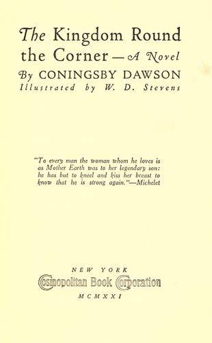 Cover for The kingdom round the corner