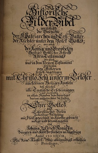 Cover for Historische Bilder Bibel