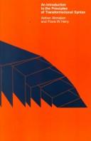 Cover for An introduction to the principles of transformational syntax