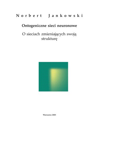 Cover for Ontogeniczne sieci neuronowe