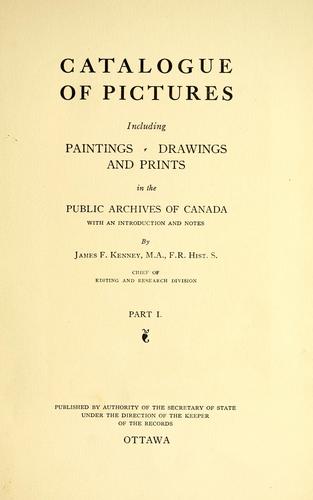 Cover for Catalogue of pictures