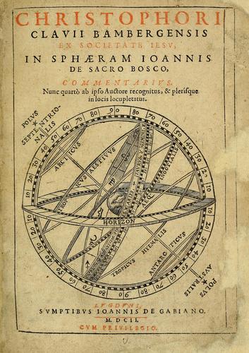 Cover for Christophori Clavii Bambergensis ex Societate Jesu