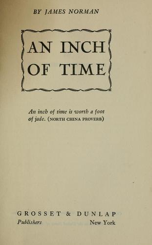 Cover for An inch of time