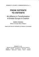 Cover for From detente to entente