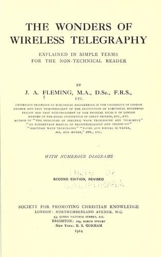 Cover for The wonders of wireless telegraphy explained in simple terms for the non-technical reader