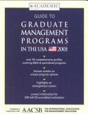 Cover for Guide to Graduate Management Programs in the USA - 2001 Edition