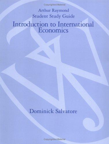Cover for Introduction to International Economics, Study Guide