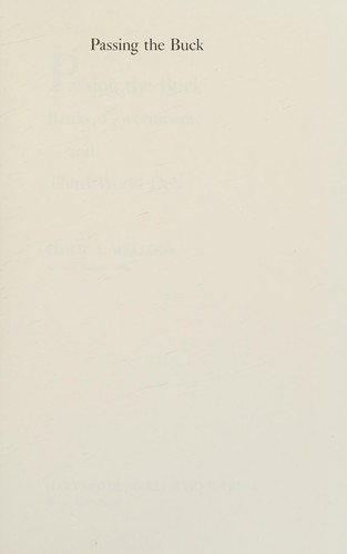 Cover for Passing the Buck