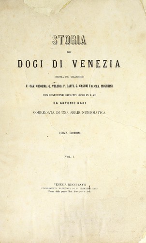 Cover for Storia dei dogi di Venezia