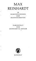 Cover for Max Reinhardt in Selbstzeugnissen und Bilddokumenten