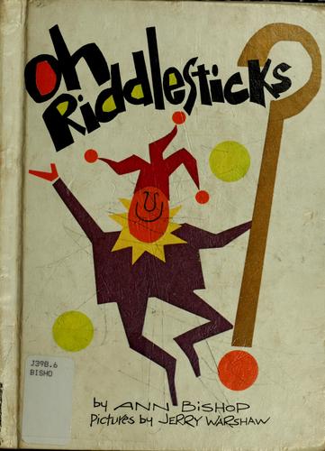 Cover for Oh riddlesticks!