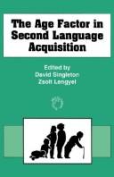 Cover for The age factor in second language acquisition