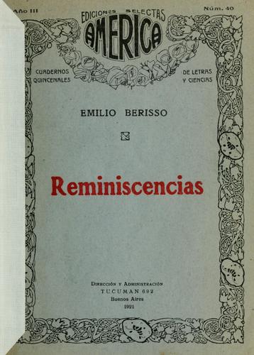 Cover for Reminiscencias