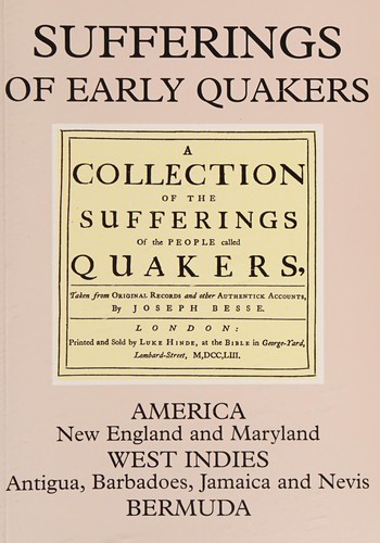 Cover for Sufferings of early Quakers
