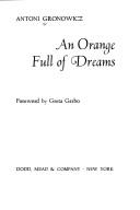 Cover for An orange full of dreams.