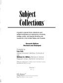 Cover for Subject collections