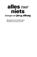 Cover for Alles voor niets