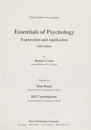 Cover for S.G. Essentials to Psych