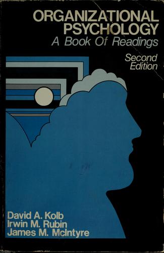 Cover for Organizational psychology