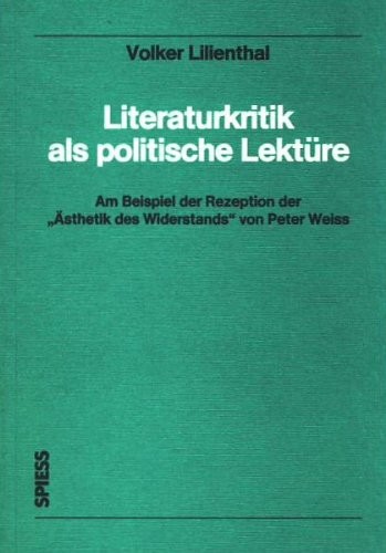 Cover for Literaturkritik als politische Lektüre