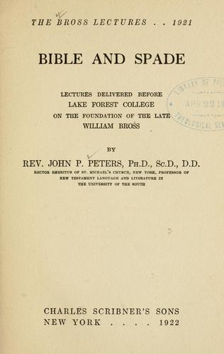 Cover for Bible and spade
